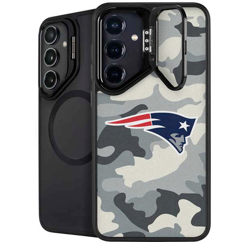 NFL New England Patriots Camo Galaxy S24 FE Kickstand Case